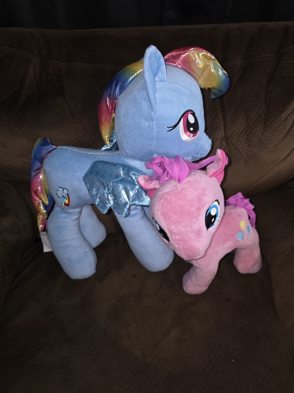 My Little Pony Blue & Pink Rainbow-Maned Plush Duo